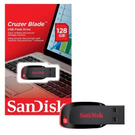 Memorie USB Flash Drive SanDisk Cruzer Blade, 128GB, USB 2.0 - hikv...