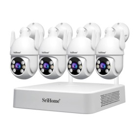 Sistem de supraveghere video 4 camere wireless 2MP 1080P SriHome NV...