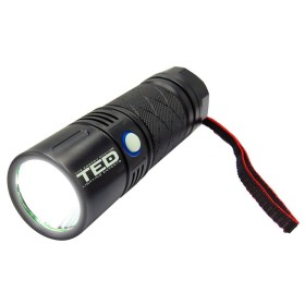 Lanterna metalica led 3 acumulatori litiu L18650 - hikvisionieftin.ro