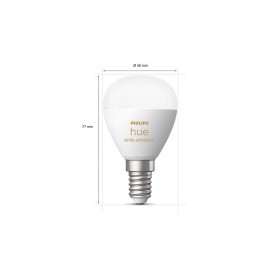 Bec LED inteligent Philips Hue P45, Bluetooth, E14, 5.1W, 470 lm, l...